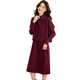 Pierre Cardin Wool Dress Women's High-Quality Angora Red Knitted Sweater Dress Autumn and Winter New Two-piece Cashmere Midi Skirt Angora Red Autumn and Winter Sweater Dress Fashionable XL Autumn and Winter Knitted Skirt Recommended 120-130 Jin Jin equals 0.5 kg