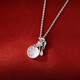999 Pure Silver Chalcedony Lucky Bag Necklace Ruyi Clavicle Chain Valentine's Day Gift for Girlfriend Birthday Gift Lucky Bag Necklace + Brand Gift Box + Certificate