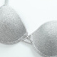 Findis shopping mall same style girls underwear cotton antibacterial glossy support thin cup soft support bra light gray LGY 70B