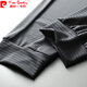 Piercadan ice silk summer air conditioning casual pants for men's mesh breathable thin style handsome nine-point pants small feet sports legs and waist pants 9902 black strips L 125 Jin [Jin equals 0.5 kg]