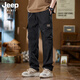JEEP SPIRIT overalls men's pants men's casual pants boys 2025 new loose men's pants 9810 Khaki XL