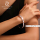 Duozun platinum bracelet for women pt950 broken ice ice bracelet genuine platinum women's semi-solid platinum bracelet women's new style can be customized with pictures (contact online customer service)
