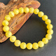 Yuzhi 1 item, 1 certificate, 1 shot, natural Russian raw ore, unoptimized beeswax bracelet, amber bracelet, bead diameter 8.2mm, hand circumference 15.6cm, 6.8g G672