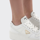 PRADA/Prada gift women's Downtown Bold thick-soled cow leather sneakers white 37