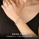 Duozun pt950 genuine platinum bracelet for women, platinum butterfly bracelet, new Chinese Valentine's Day birthday gift for girlfriend, ready stock, 7.49g/length 15.5-18.5cm adjustable