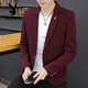 Playboy (PLAYBOY) suit men's spring and autumn Korean version slim single-piece top youth handsome personality small suit business casual men's 5519 red M 105Jin Jin is equal to 0.5 kg within