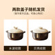 Clay pot ceramic pot, high temperature resistant dry-fired household gas stove stew pot, clay pot for rice, soup and meat, upgraded and thickened, 5-7 people, 4.5L
