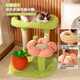 Jingdong Express Lezhizhi Sisal Cat Climbing Frame Cat Nest All-in-one Small Occupying Jumping Platform Universal for All Seasons Green Summer Rattan Mat + Orange Catch Ball