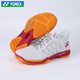 YONEX's new professional badminton shoes for men and women, training and competition sports shoes, comfortable, breathable, non-slip, cushioning SHBCFZ3, women's model, off-white red 38