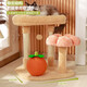 Jingdong Express Lezhizhi Sisal Cat Climbing Frame Cat Nest All-in-one Small Occupying Jumping Platform Universal for All Seasons Green Summer Rattan Mat + Orange Catch Ball