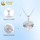 CHINA GOLD PT950 platinum wire-wound love pendant for women, simple and high-end Valentine's Day birthday gift for girlfriend and wife, platinum wire-wound love pendant, about 2.7g, free silver chain