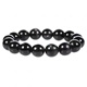 Mochen MOEYCIOR collectible gold luck stone bracelet for men and women Egyptian moonlight double cat's eye effect energy stone single circle black double eye collection grade 12mm men's model with thin hand circumference strong energy gold luck stone (Egypt)