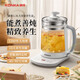 KONKA Health Kettle Tea Maker Flower Teapot 2.3L Constant Temperature Kettle Glass Insulation Boiling Water Kettle Electric Kettle Glass Tea Kettle KYSH-2307E-W