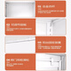 Zhenquan Steel Balcony Cabinet Waterproof and Sunproof Sliding Door Storage Cabinet Home Bedroom Iron Sheet Wardrobe Outdoor Sundries Storage Cabinet White Thickened (Door Delivery Package Installation) Length 825 Width 550 Height 1000