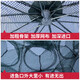 Shile shrimp cage floor net fish cage thickened lobster and eel umbrella type fishing net shrimp net artifact foldable cage thick umbrella cage 6 holes + 6 bait + 2 blue lures