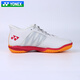 YONEX's new professional badminton shoes for men and women, training and competition sports shoes, comfortable, breathable, non-slip, cushioning SHBCFZ3, women's model, off-white red 38