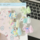 Cute Korean-style dog plaid hairpin with sweet bangs on the side, girly hairpin clip headdress, versatile duckbill, 6-piece set