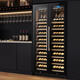 BAIKAILUN double-door wine cabinet constant temperature wine cabinet large capacity home commercial display refrigerator ice bar embedded 1.81 meters (530 thin single temperature) full display (electric plus