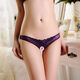 Passion T-string Pearl Massage Open Crotch Panties Lace Transparent Female Flirting Lingerie Sexy T-Pants Open Panties Charming Black One Size