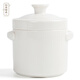 Tuojin stew pot bird's nest ceramic pot with lid, water-proof cup, steamed egg size, pure white 2000ML