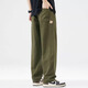 Baleno S&K series autumn pants overalls loose straight plus velvet thickened casual wide-leg American cotton long pants Khaki L 120-135Jin Jin equals 0.5 kg