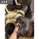 JEEP SPIRIT vintage Peng Yuyan's same American-made American retro heavyweight sheepskin one-piece B3 flight jacket brown cracked rice curly wool.J188 L 130-145Jin Jin equals 0.5 kg