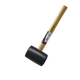 Kraftwell installation hammer rubber hammer rubber hammer floor and wall tile tool hammer rubber installation hammer inspection hammer 750g wooden handle rubber hammer HA0224E