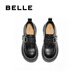 Belle Zhang Linghe recommends black loafers for women, shopping mall style cowhide thick-soled jk shoes E1Z1DCM5 black 38 (240mm)