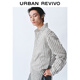 UR2026 Spring New Men's Commuting Versatile Contrast Color Striped Super Loose Cardigan Shirt UMF250070 Light Blue Stripes (Loose) S (XS-S)