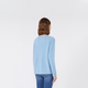 Fin de semana Max Mara 2025 Temprano otoño Nuevo suéter de mezcla de alpaca para mujeres 5366155106 Azul L