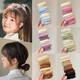 High-elastic seamless hair band does not hurt hair. Dopamine color rubber band to tie hair. Children's headband with high ponytail. Dopamine mixed pack, 50 pieces, colorful.