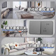 Delixi Electric Delixi switch socket simple panel one open double control five holes 10A household concealed installation 86 type 502 starry sky gray one open double control five holes