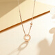 Chao Acer ring 18K gold necklace for women rose gold colored gold clavicle chain as a birthday gift for girlfriend YD chain about 40cm + tail chain