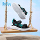 361 Shopping mall same style children's shoes, boys' beach sandals, new summer sandals for older children, carbon black/time green 33