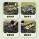 
Outdoor igt camping table ultra-light iron mesh multi-function folding camping table and chair set complete set 9898 fire table + double-layer cloth bag