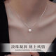 Zhou Baifu natural pearl sterling silver necklace for women 2025 new light luxury pendant clavicle chain birthday gift for girlfriend