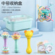 Shixi Flower Language is suitable for baby teething gum Manhattan ball, soft gum molar, baby can chew the chewing gum hand grasp ball massage ball during teething period, small Manhattan ball + double hammer + jumping ball + atomic ball