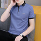 Hailan Home a un t-shirt à manches courtes à col à col courte pour l'été pour hommes à la mode à la mode à la mode de glace à moitié à manches à manches à manches simples Polo QY686 White 4xl [180-195Jin [Jin est égal à 0,5 kg]]]