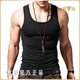 Yalu American vest men's 2025 new white pure cotton elastic sports fitness tight men's hurdle summer black + fluorescent yellow [BX2502 upgraded comb 2XL 150-165Jin [Jin equals 0.5 kg]