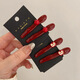 Ze Yuhan Korean cute little apple bangs hair clip bangs hair clip ancora red high-value side duckbill clip wine red small apple bangs clip random 2 pieces