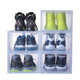Sailoto sneaker acrylic storage box transparent basketball shoe shoe box display shoe cabinet sneaker storage shoe rack 36x29x19cm white 3-pack