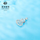 Caibai Jewelry Platinum Pendant PT950 Platinum Filigree Hollow Gourd Pendant Price BJ Platinum Pendant (excluding chain) Approximately 1.91g