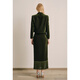 OBBLIGATO Olgado Autumn and Winter glossy velvet cropped coat coat dark grass green S
