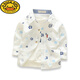 G.duck pure cotton boys long-sleeved shirt 2026 autumn children's shirts baby tops children's baby spring and autumn coats children's clothing Mickey white 120 label 12 recommended height around 110