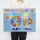 Hongxing Farbfenster Magnetblech Magnetic Building Building Blocks Spielzeug Ferrrisrad Schloss Magnetische Rohrset 1. Juni Geschenk 3524 Magnetische Bausteine ​​[64 pcs] Geschenkhandhand