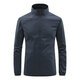 Ice silk quick-drying sun protection clothing men's skin clothing men's summer thin stand-up collar fishing outdoor jacket lake blue XL