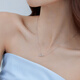 Lukfook Jewelry platinum 950 bow platinum necklace set price G07TBPN0024 2.24 grams (including labor cost 249 yuan)