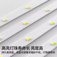 Deng Ling office chandelier led strip square light shopping mall supermarket office building seamless pendant lamps black frame right angle 120*10cm white light 12 pieces