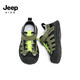 Jeep children's sandals summer new model for large children Jeep children's shoes non-slip boys and girls outdoor non-slip breathable beach shoes military green 28 shoes inner length about 18.3cm