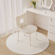 Hangxuan Shijia Makeup Stool White Dressing Stool Girls Bedroom Dressing Table Chair Back Makeup Stool Bonnie Bear Makeup Chair Pure White Lamb-Fixed Style